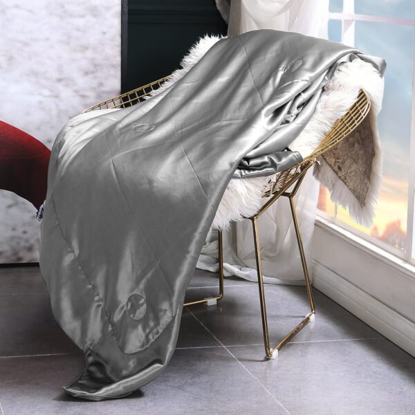 19 Momme Mulberry Silk Cooling Blanket - Image 43