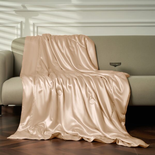 19 Momme Mulberry Silk Cooling Blanket - Image 40